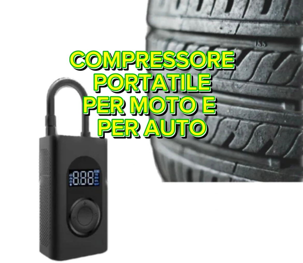 Compressore Elettrico Portatile SST - Da Moto e Auto - Allarme moto 