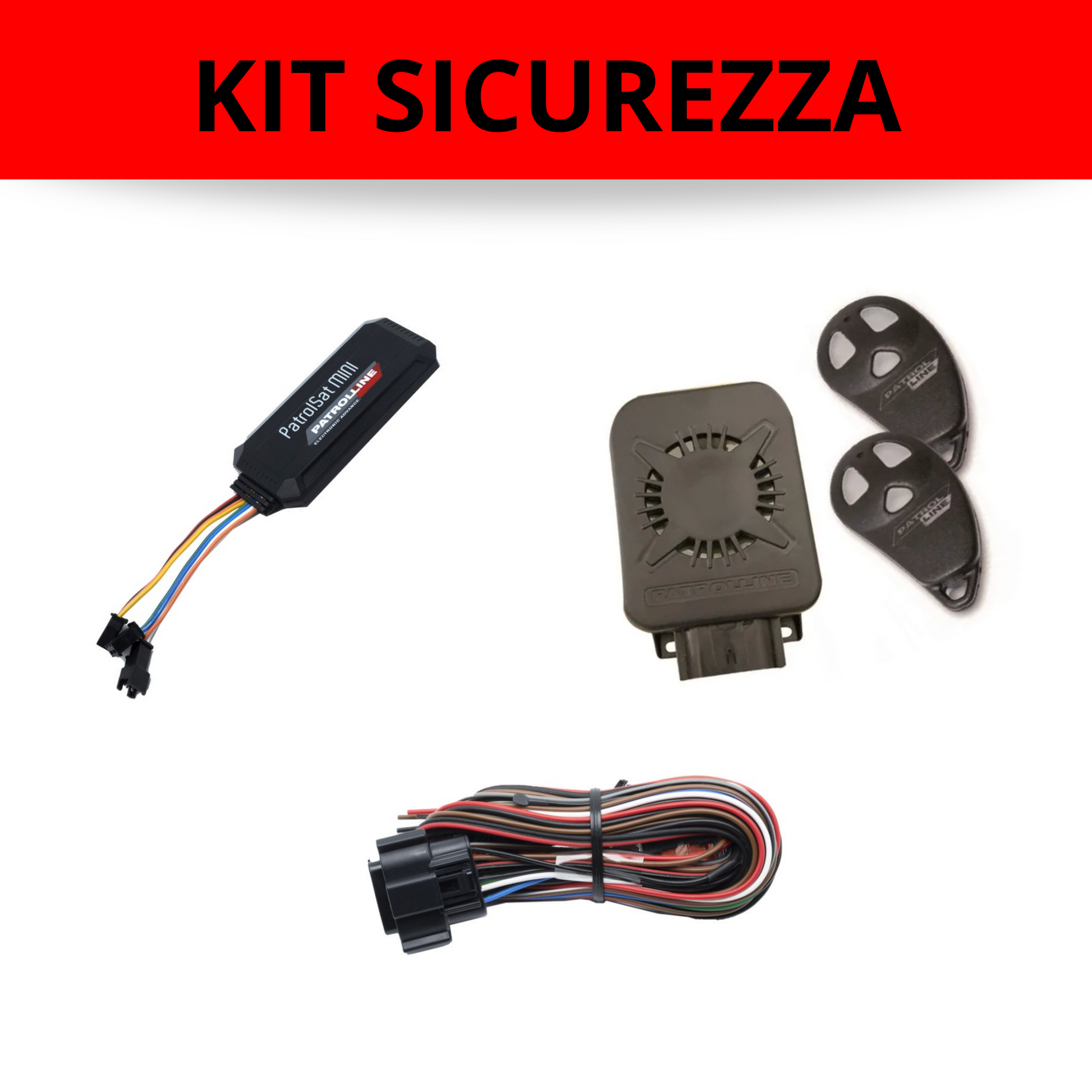 antifurto sonoro con GPS e Cablaggio pin to pin kit completo - Allarme moto 